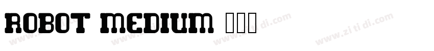 robot medium字体转换